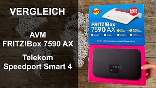 DSL-Router Vergleich: AVM FRITZ!Box 7590 AX und Telekom Speedport Smart 4