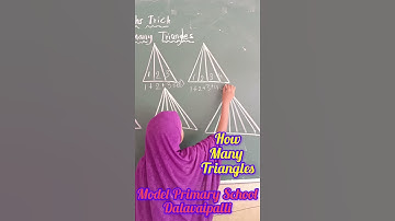 HOW MANY TRIANGLES..MATHS TRICK.