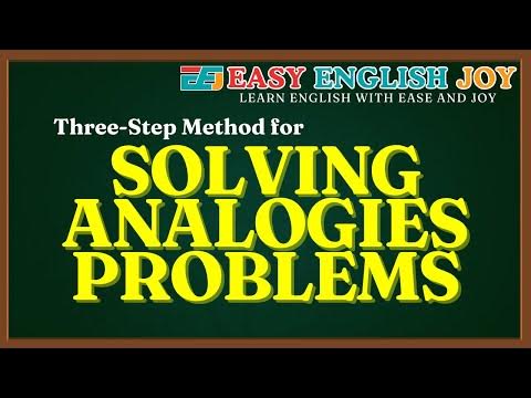 Three-Step Method for Solving Analogies Problems - YouTube