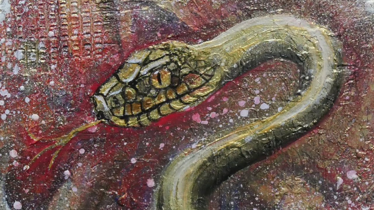 油絵 油彩 油彩画 絵 絵画【黄金の蛇】 油絵 油彩 油彩画 絵 絵画【黄金の蛇】 絵画 HR 通販 18716122
