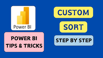 Power BI Custom Sort Order | How to Sort Month Year Column | Power BI Tips and Tricks