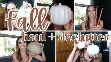 FALL HAUL + DECLUTTERING MY OLD FALL DECOR! | TINY TIDY TUESDAY