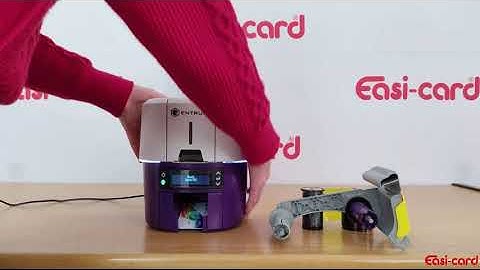 Installing a print ribbon Entrust DS2