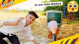 Toph Missile vs Tv  😱 #experiment #trending #viral #vlog