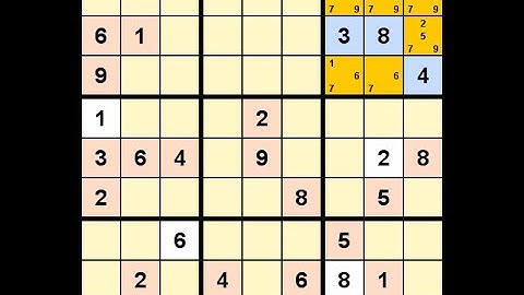 How to Solve New York Times Sudoku Hard June 22, 2022 - Long