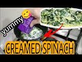How to make creamed spinach  easy creamy spinach  westernfood