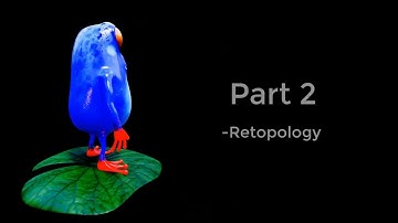 Blender 2.79 Creature Modeling Time-lapse Part 2/3 - Retopology