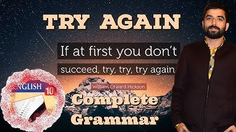 Class 10| English| Unit • 3 Try again Complete Exercise. #grammaratoz