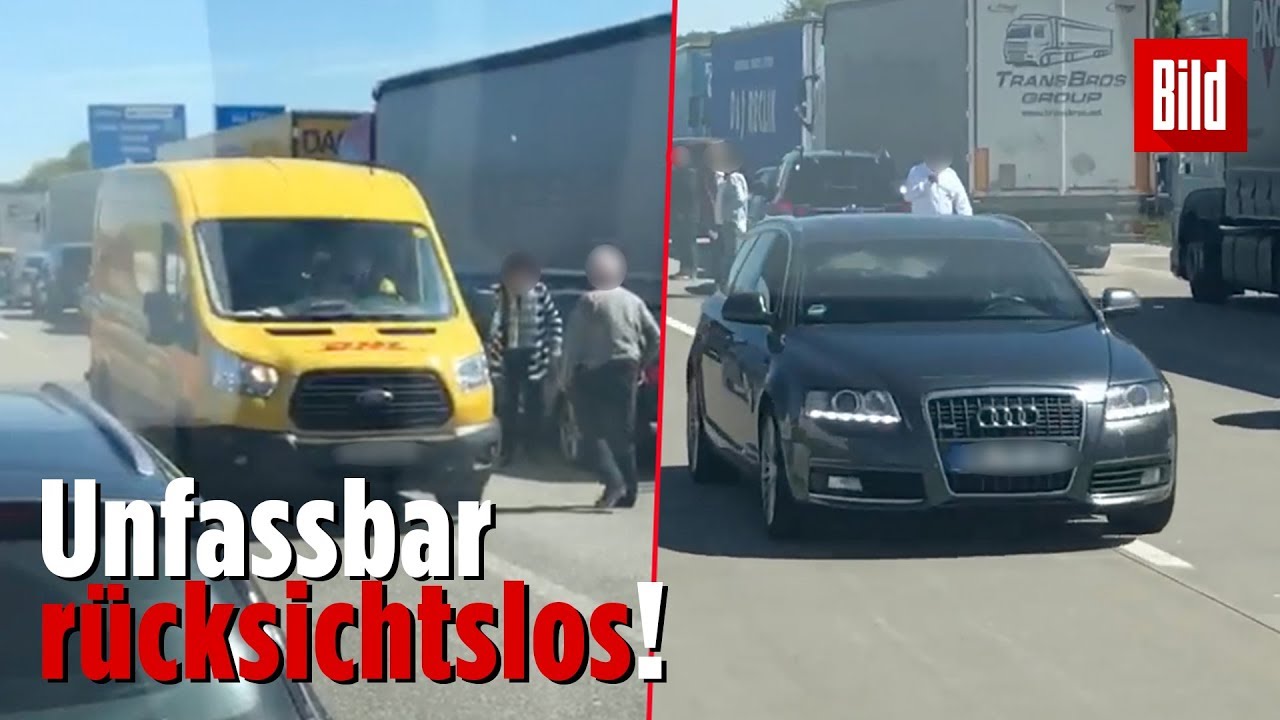 Autofahrer nutzen Rettungsgasse zum Wenden!