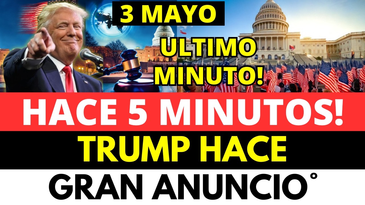 HACE 5 MINUTOS TRUMP HACE GRAN ANUNCIO YouTube hace-5-minutos-trump-hace-gran-anuncio-youtube