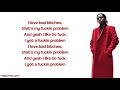 FUCKIN' PROBLEMS - A$AP ROCKY FT. DRAKE, 2 CHAINZ, KENDRICK LAMAR (Lyrics)