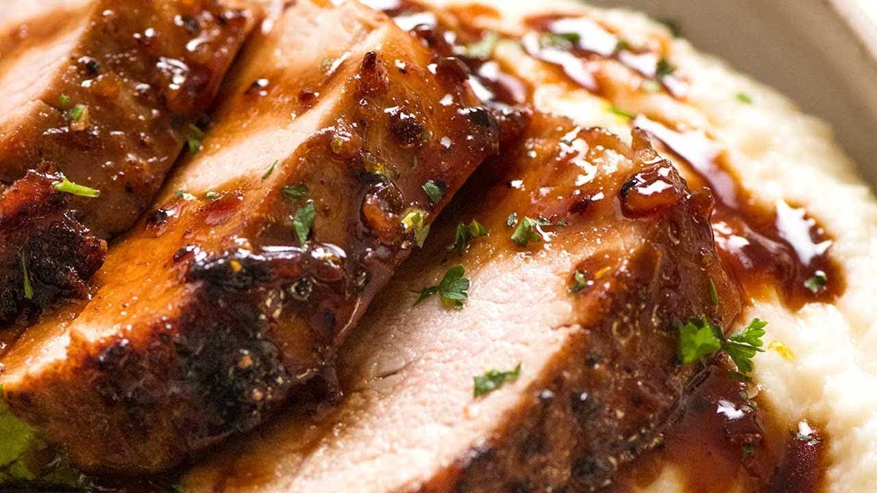 Pork Tenderloin With Honey Garlic Sauce Recipetin Eats