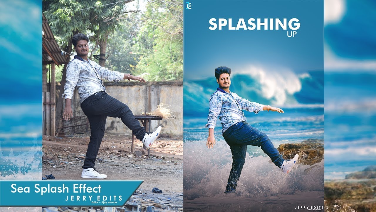 How To Edit Sea Splash Effect | Photoshop Tutorial 2017 | Jerry Edits