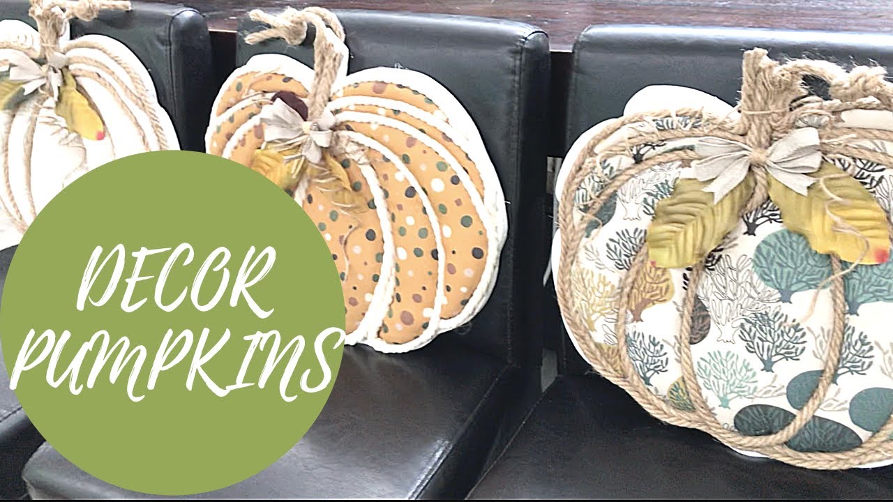 FALL KITCHEN DECOR PUMPKINS DIY - FALL FARMHOUSE STYLE DECOR IDEAS - USING TRASH TO CREATE TREASURE