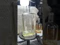 Spirits bottle in production