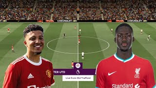 Manchester United vs Liverpool ft Konaté , Varane , Sancho | Premier League 2021/22 | FIFA 21