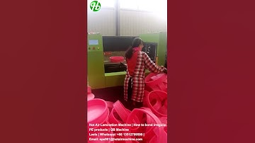 PE Foam Hot Air Lamination Machine | How to bond irregular PE products | QB Machine