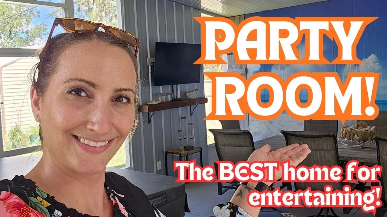 Огромная комната для вечеринок! Это идеальный дом для тех, кто любит принимать гостей?