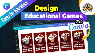 How to Create Engaging Educational Games in Canva | Genius Junkie Tutorial