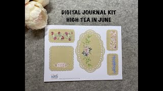 High tea in June - NEW Digital Journal Kit #junkjournal #printable