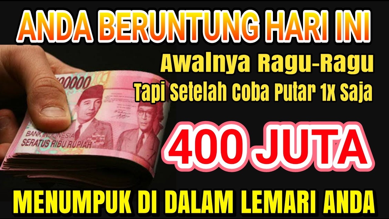 SELAMAT ANDA BERUNTUNG HARI INI ✅ UANG DATANG SENDIRI KERUMAH ANDA | Doa pembuka rezeki