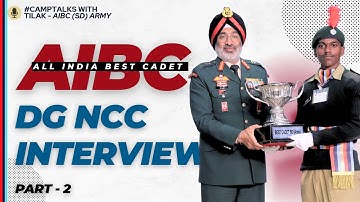 Best Cadet DG Interview - Part 2 | #camptalks with Tilak
