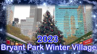 Christmas Time Things To Do in NYC: Bryant Park Winter Village and Holiday Market 2023