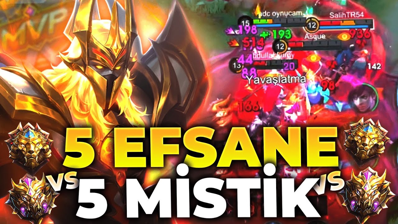 5 EFSANE VS 5 MİSTİK ? (ALLAHIM YARDIM ET NEREYE DÜŞTÜM) Jin | Mobile Legends