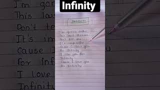 INFINITY 🌼~James Young #lyrics #youtubeshorts #shorts #songlyrics #infinity #viral #youtube #popular