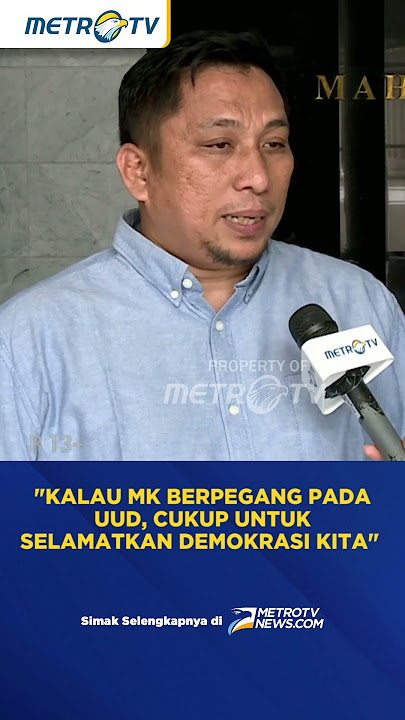 Kalau MK Berpegang pada UUD, Cukup Untuk Selamatkan Demokrasi Kita #Shorts