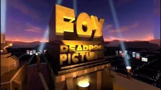 Fox Deadpool Pictures logo (2010-2011) (Celebrating 75 Years) (Open Matte Version)