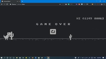 How to Play Google Dinosaur Game without going offline