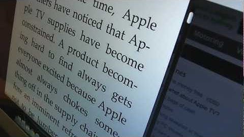 Safari Reader for clutter-free web pages: a low vision solution