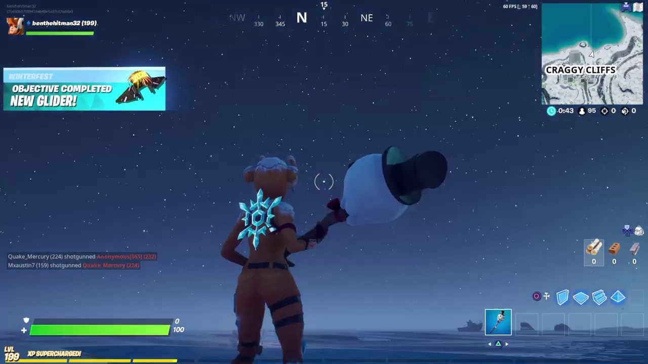Fortnite Light a Frozen Firework found on beaches in Sweaty Sands, Craggy Cliffs, or Dirty Docks