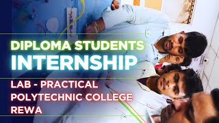  #vlog - 08 Diploma students- internship Lab classes (2024)#polytechnic college rewa#gpc #rewa 