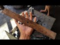 Knife Making - Forging A BIG Camping Knife (SUPER STRONG FULL TANG) - Creative Daily Works