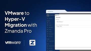 VMware to Hyper-V migration with Zmanda Pro