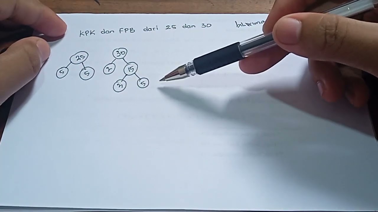 KPK dan FPB dari 25 dan 30