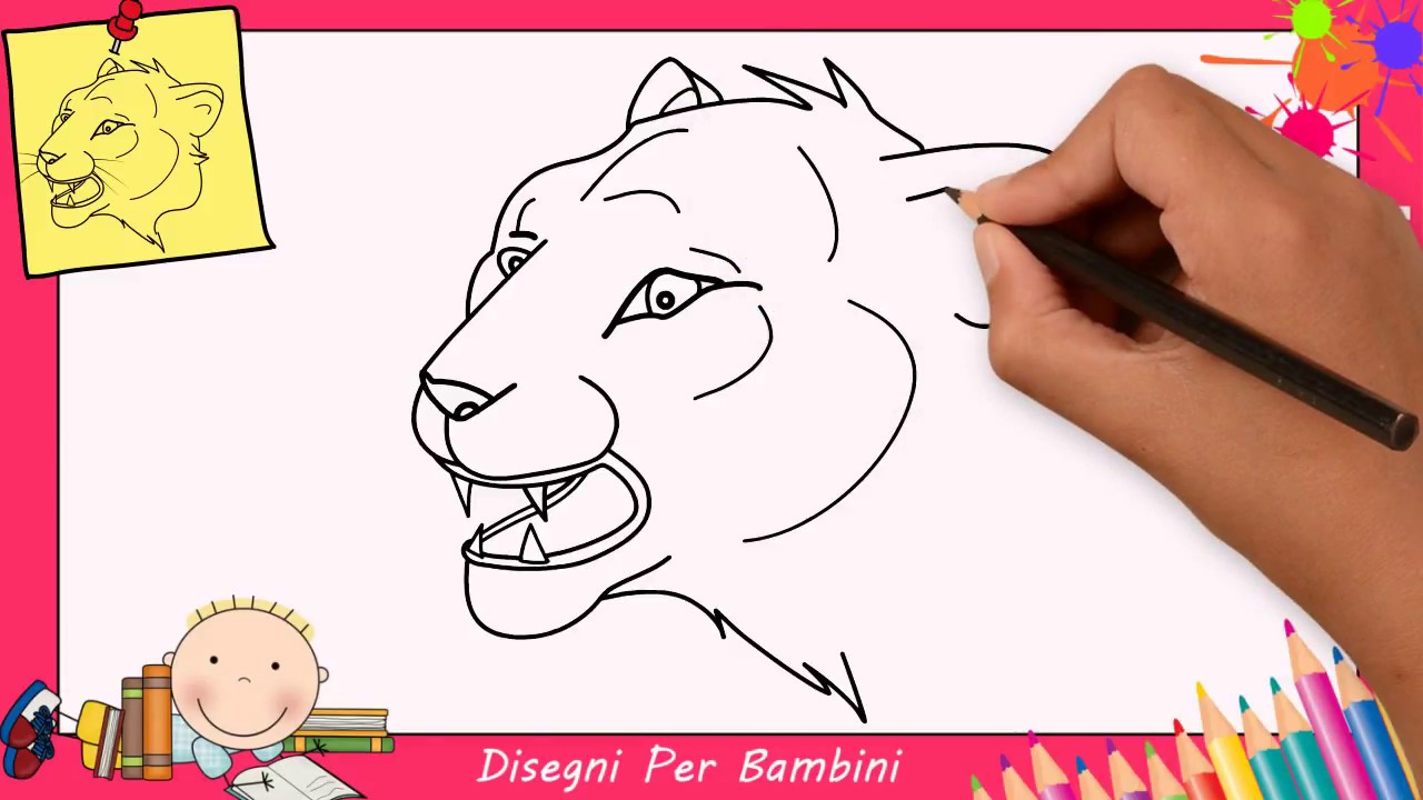 Come Disegnare Un Leone Facile Passo Per Passo Per Bambini Disegno Facile 7