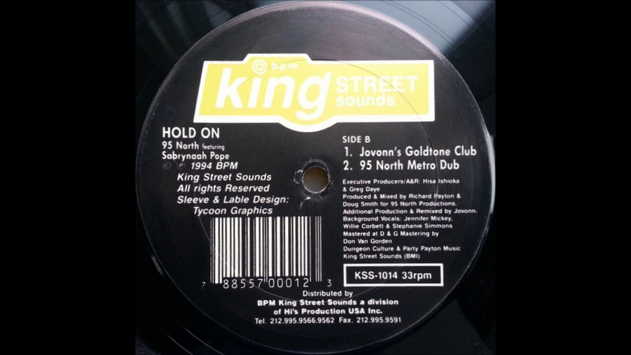 95 North Featuring Sabrynaah Pope - Hold On (Jovonn's Goldtone