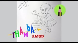 Wash hands before and after eating || Good Habits || Thamba Arts || #Shorts