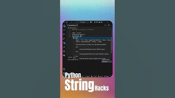 Python String Hacks You Need 🔥 #python #learncoding #stringmethods