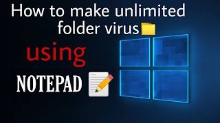 How to make a unlimited folder virus using notepad | DS Tech Support screenshot 5