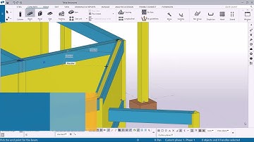 Tekla Structures (FIN) - Uudet ominaisuudet 2024 - Parallel snap -toiminto