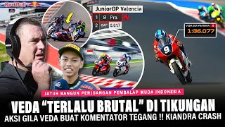 SPEED VEDA BRUTAL PARAH ‼️VEDA EGA UKIR REKOR DI JUNIOR GP VALENCIA !! NICE TRY Kiandra Ramadhipa