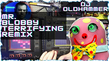 Mr. Blobby Kaossilator Pro and Korg KP3 jam (Blobby is terrifying)