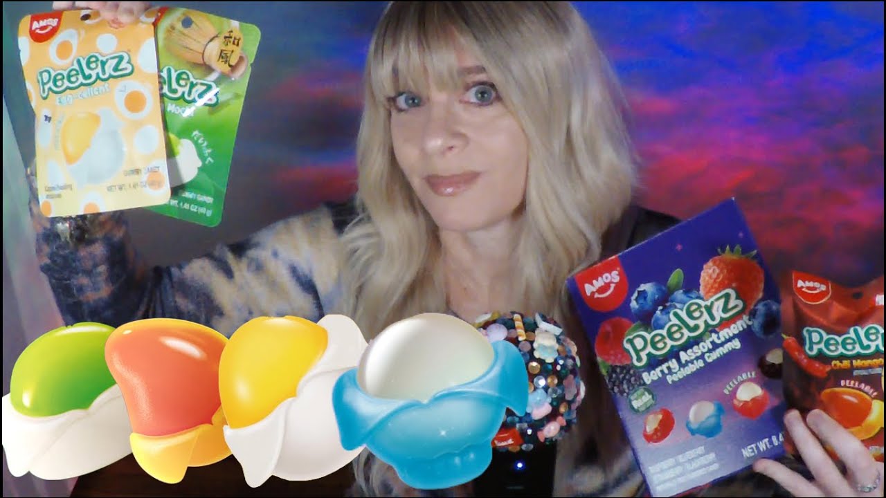 ASMR HUGE Peelerz Gummy Candy Taste Test | Whispered Review