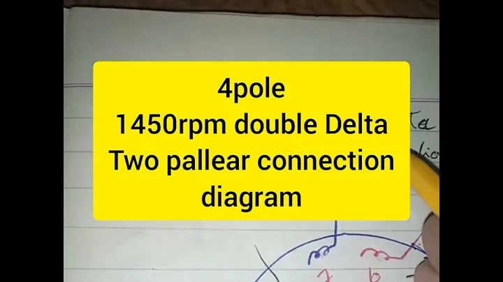 4pole 1450rpm double Delta /two parallel connection diagram