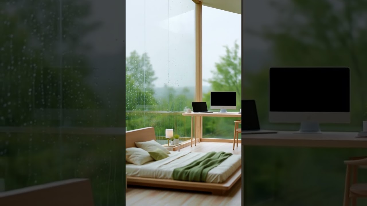 This is your sign to build a cabin like this 🌲🌧️ 