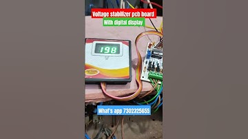 #short|Automatic voltage stabilizer pcb board with digital display|Skill development